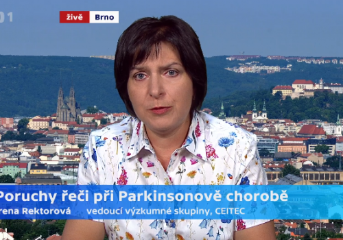 Prof. Irena Rektorová for Czech Television: A non-invasive brain stimulation  can help patients with Parkinson's disease